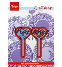 Marianne D Creatables LR0573 - Heart pins (set of 2)