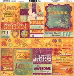 BoBunny Autumn Song; Combo Stickers 12"