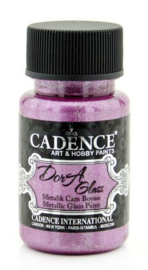 Cadence Dora Glas & Porselein verf Metallic Cyclamen 01 013 3144 0050 50 ml