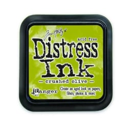 Ranger Distress Inks pad - crushed olive stamp pad TIM27126 Tim Holt