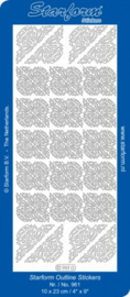 Stickers - Starform - Hoekje kerst - 961 - Goud