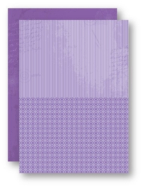 Nellie`s Choice - NEVA024 - Doublesided background sheets A4 - purple stripes