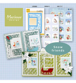 Marianne Design - Knipvel - HK1717 - Hetty's Minis - Snowmen & Santa
