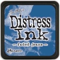 Tim Holtz distress mini ink faded jeans