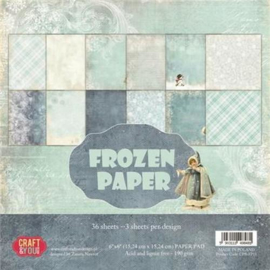 Craft&You Frozen Paper Small Paper Pad 6x6 36 vel CPB-FP15