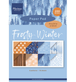 Marianne Design - PK9226 - Papierblok – Frosty Winter A4