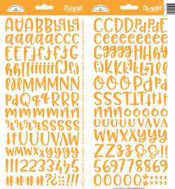Doodlebug Design Tangerine Abigail Stickers (5811)