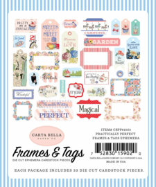 Carta Bella Practically Perfect Frames & Tags Ephemera