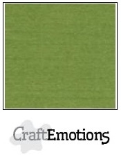 CraftEmotions linnenkarton mosgroen 30,5x30,5cm