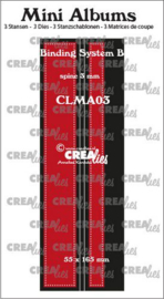Crealies stans Mini Albums Bindsysteem B CLMA03 55x165 mm