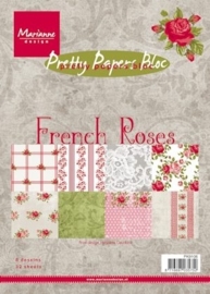 Marianne Design paper pad French roses