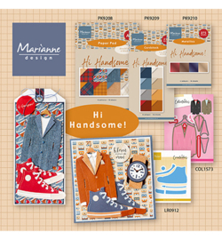 Marianne Design - Papier - PK9208 - Hi Handsome! - A4 paper pad