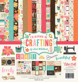 Echo Park I'd Rather Be Crafting 12x12 Inch Collection Kit (IBC138016)