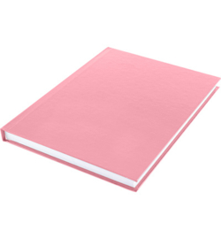 15582 - Dummyboek, blanco hard cover, rood pastel