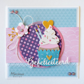 Marianne D Creatables LR0651 - Gefeliciteerd tekst