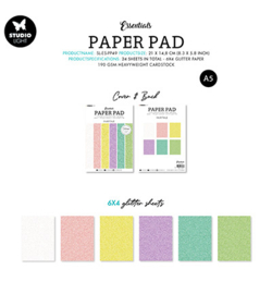 Studio Light  - Paper Pad Essentials A5 -SL-ES-PP49 - Glitter paper Fairytale Essentials nr.49
