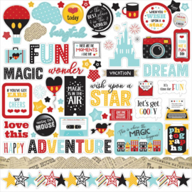 Echo Park Wish Upon A Star 12x12 Inch Element Sticker