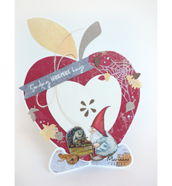 Marianne D PS8013 - Craft stencil: Apple by Marleen