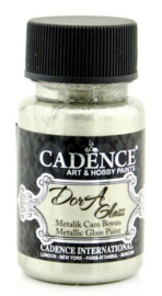 Cadence Dora Glas & Porselein verf Metallic Platinum 01 013 3137 0050 50 ml