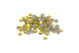 Rhinestones Citrine met heat transfer backing 4 mm