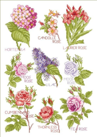 Borduurpatroon Lindner Blütenzauber Betoverende bloemen 005