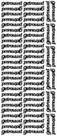 Stickers - Getrouwd - 858 - Zilver