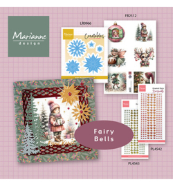 Marianne Design - FB2512 - Knipvel A4 – Fairybells – Enchanted Christmas