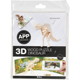 Spinosaurus - 3D Hout constructieset met APP