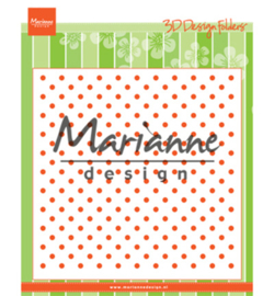 Marianne D Embossing 3D Design Folder DF3447 - Polka Dots