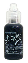 Ranger Stickles Glitter Glue 15ml - black diamond SGG15123