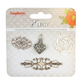 ScrapBerry's Metal Charms Set Elegy 2 (SCB25002030)