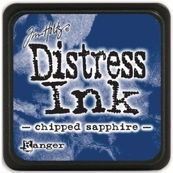 Tim Holtz distress mini ink chipped sapphire