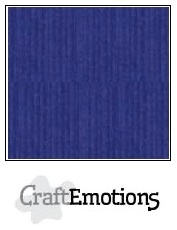 CraftEmotions linnenkarton saffierblauw 30,5x30,5cm