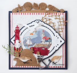 Marianne D Creatables LR0601 - Sea shells border