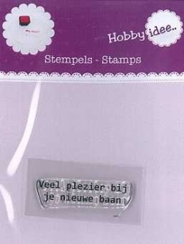 Stempel: Veel plezier bij je nieuwe baan