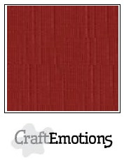 CraftEmotions linnenkarton - donkerrood LHC-39 A4 250gr