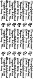 Stickers - Alsnog gefeliciteerd/vergeten/te laat - 848 - Goud
