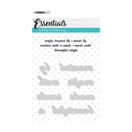 Studio Light STENCILSL185 - Embossing die cut A6 Essentials nr.185