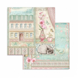 Stamperia Orchid and Cats 8x8 Inch Paper Pack (SBBS26)