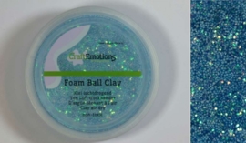 Foamball clay - luchtdrogende klei - lichtblauw glitter 15gr