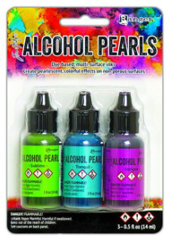 Ranger Alcohol Ink Pearls Kit 2 Sublime, Tranquil, Intrigue TANK65524 Tim Holtz