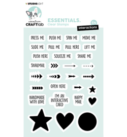 CraftLab - CCL-ES-STAMP238 - Text interactions for Slider pop up die Essentials nr.238