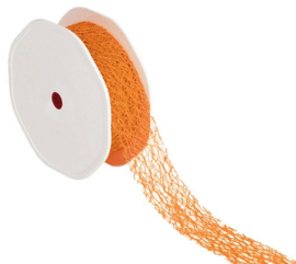 Lint Crispy oranje 30MM - per meter