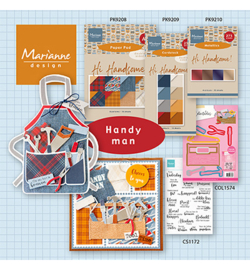 Marianne Design - Papier - PK9208 - Hi Handsome! - A4 paper pad