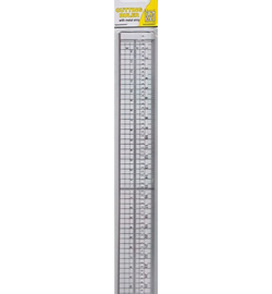 Nellie`s Choice - 2149H - Cutting ruler with metal strip 30cm