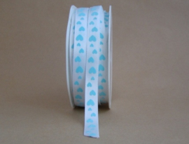 Vivant Lint Hartjes Licht Blauw - 10 MM - per meter