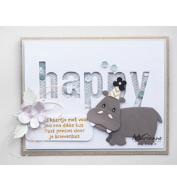 Marianne D Collectable COL1450 - Eline's happy hippo