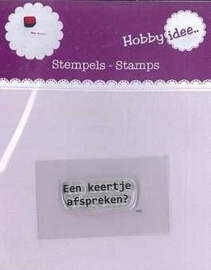 Stempel: Een keertje afspreken