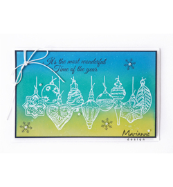 Marianne D TC0868 - Tiny's border - Christmas baubles