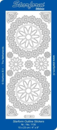 Stickers - Starform - Bloemenkrans - 1130 - Goud